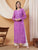 Dua Premium Viscose 3D Chikankari Straight Kurta (Lilac)