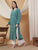 Dua Premium Viscose 3D Chikankari Straight Kurta (Green)