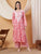 Anika Chikankari Mulmul Co-ord Set (Red)