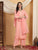 Farha Chikankari Premium Modal Co-ord Set (Peach)