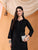 Ananya Chikankari Kurta Pant Cotton Co-ord Set (Black)