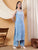 Raha Chikankari Strappy Rayon Co-ord Set (Powder Blue)