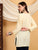 Misha Chikankari Modal Short Kurti (Yellow)