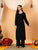 Faiza Chikankari Rayon Co-ord Set (Black)