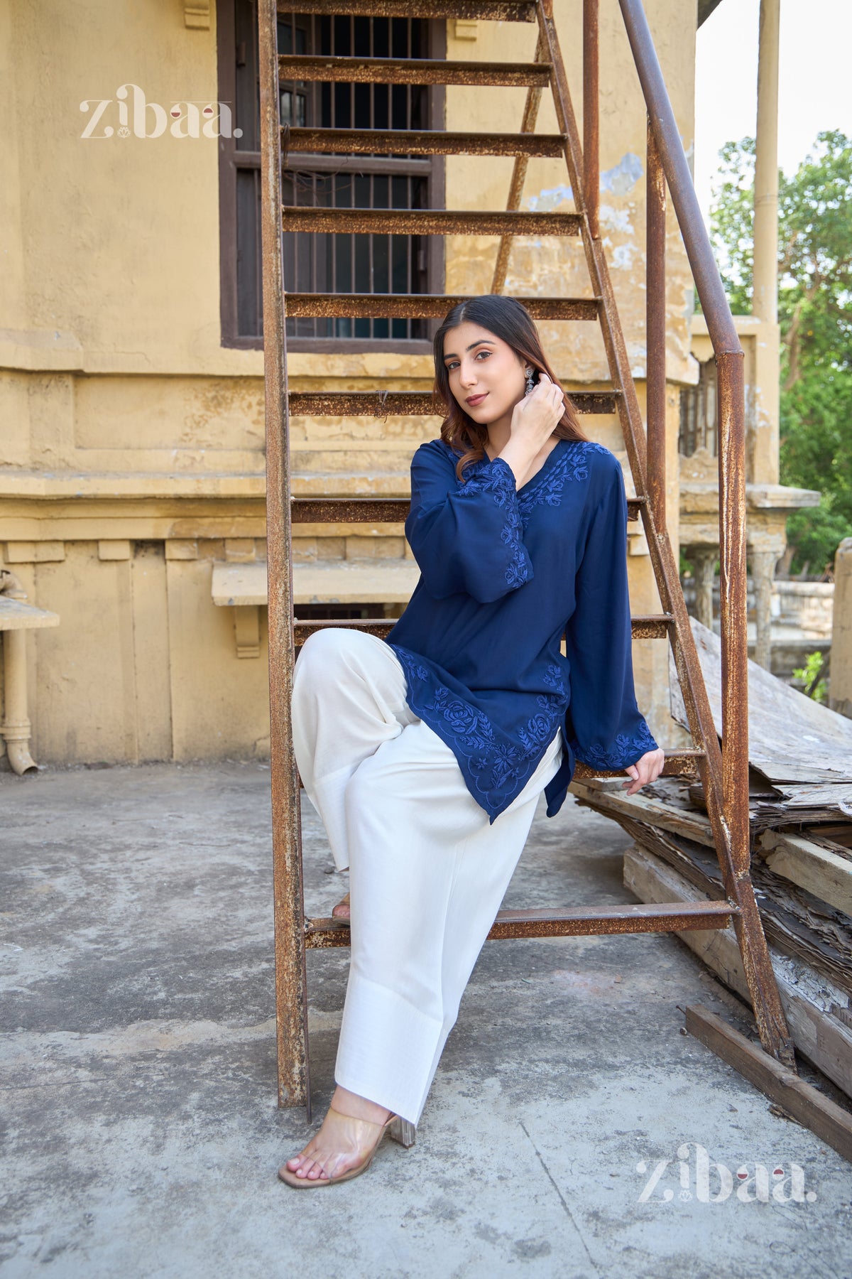 Nazm Neelam Farshi Salwar Set