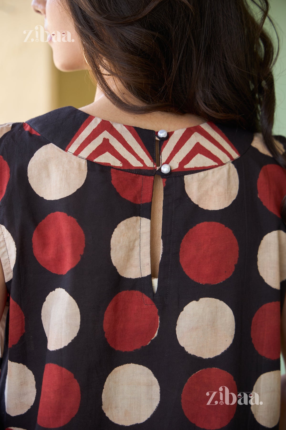 Saanjh Midnight Dot Dress