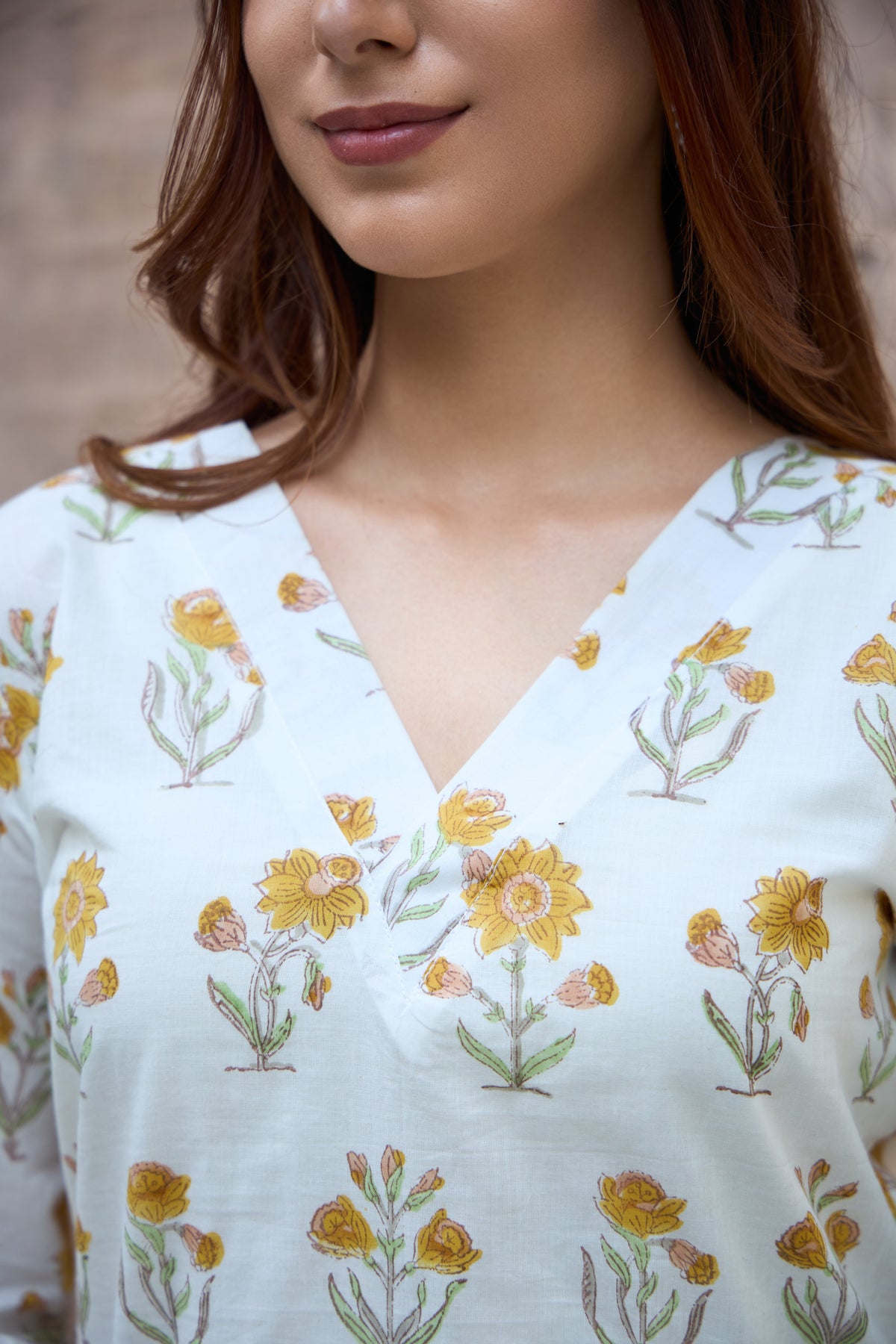 Saanjh Mustard Blossom Kurta Set