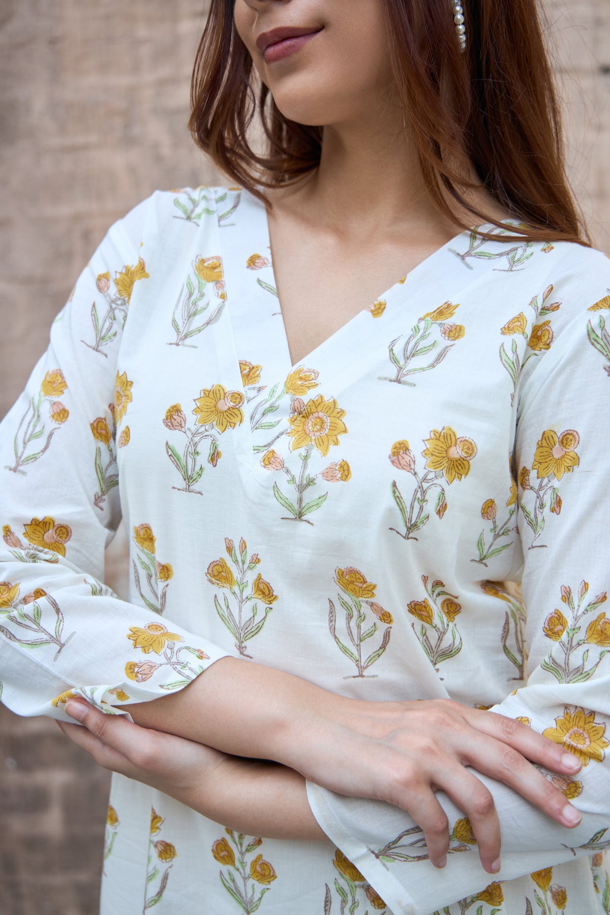 Saanjh Mustard Blossom Kurta Set