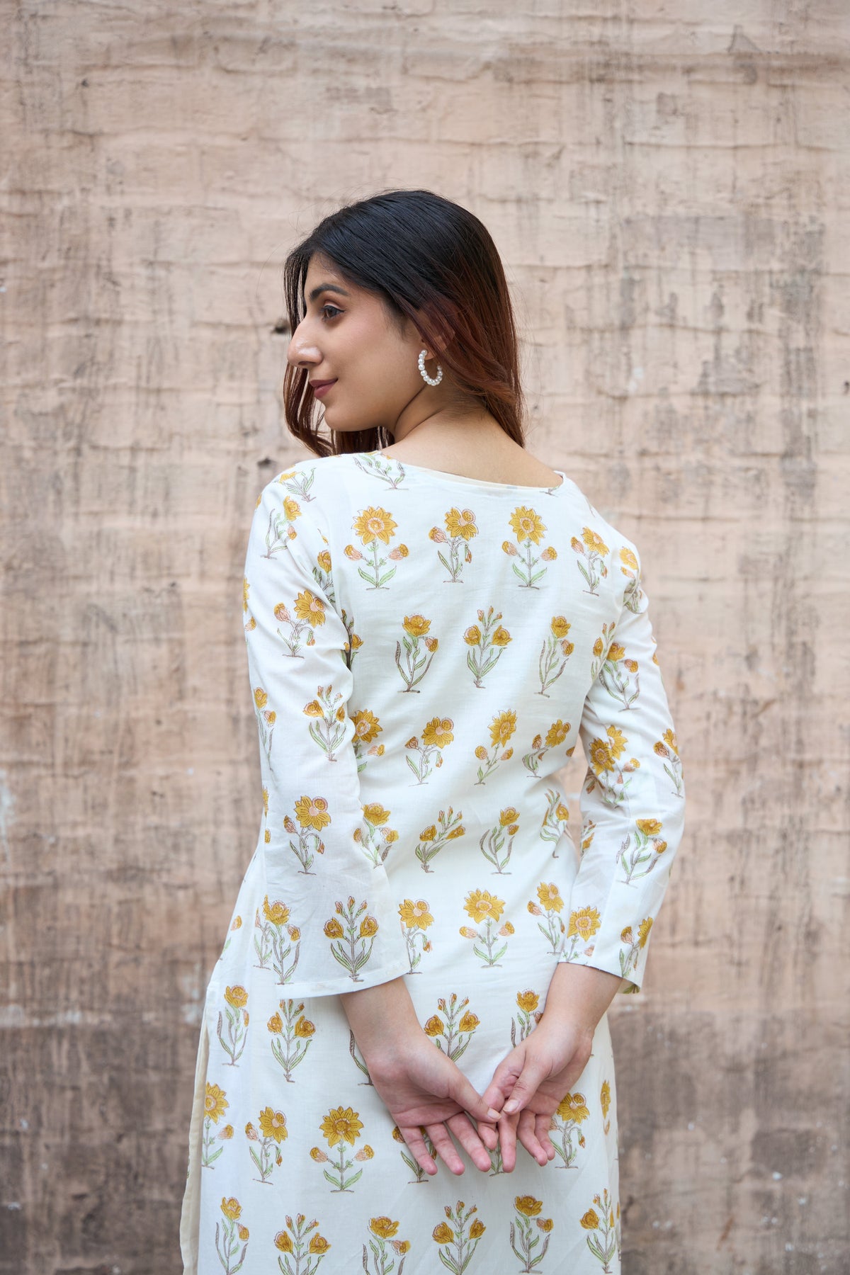 Saanjh Mustard Blossom Kurta Set