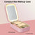 Compact Makeup Vanity With LED Mirror