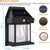 Solar Wall Lantern with 3 Lighting Modes and IP65 Waterproof